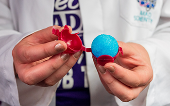 Mad Scientist making polymer bouncy balls.